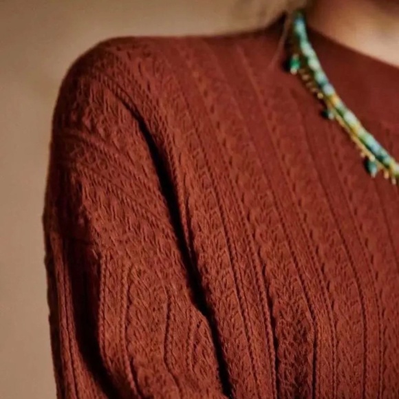 Sezane Carlie Sweater Dress - Brown - Picture 2 of 10